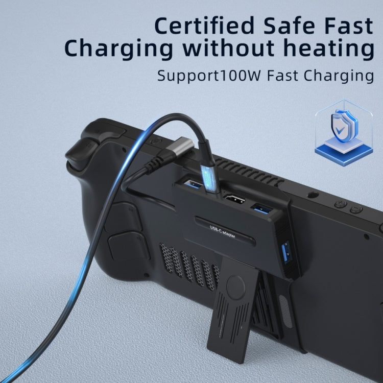 V266 For Steam Deck 5 in 1 Bracket Docking Station Charging Base Support 4K/60Hz USB3.0 - free shipping - PMC Jewellery - Order now!