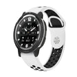 For Garmin Instinct Crossover Solar 22mm Sports Breathable Silicone Watch Band(White+Black) -  by PMC TechLife | Online Shopping South Africa | PMC TechLife