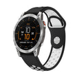For Garmin EPIX Gen 2 22mm Sports Breathable Silicone Watch Band(Black+White) -  by PMC TechLife | Online Shopping South Africa | PMC TechLife