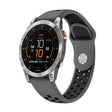 For Garmin EPIX Gen 2 22mm Sports Breathable Silicone Watch Band(Grey+Black) -  by PMC TechLife | Online Shopping South Africa | PMC TechLife