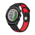 For Garmin Approach S62 22mm Sports Breathable Silicone Watch Band(Black+Red) -  by PMC TechLife | Online Shopping South Africa | PMC TechLife