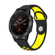 For Garmin Fenix 5 Plus 22mm Sports Breathable Silicone Watch Band(Black+Yellow) -  by PMC TechLife | Online Shopping South Africa | PMC TechLife