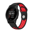 For Garmin Forerunner 945 22mm Sports Breathable Silicone Watch Band(Black+Red) -  by PMC TechLife | Online Shopping South Africa | PMC TechLife