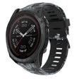 For Garmin Tactix 7 Pro 26mm Camouflage Printed Silicone Watch Band(Black+Digital  Camouflage) -  by PMC TechLife | Online Shopping South Africa | PMC TechLife