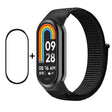 For Xiaomi Mi Band 8 ENKAY Hat-Prince 2 in 1 Set Full Coverage Screen Protector + Nylon Loop Watch Band(Black) - Watch Bands by ENKAY | Online Shopping South Africa | PMC TechLife | Buy Now Pay Later Mobicred