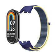 For Xiaomi Mi Band 8 ENKAY Hat-Prince 2 in 1 Set Full Coverage Screen Protector + Nylon Loop Watch Band(Black)