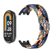 For Xiaomi Mi Band 8 ENKAY Hat-Prince 2 in 1 Set Full Coverage Screen Protector + Elastic Braided Nylon Watch Band(Green)