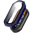 For Xiaomi Mi Band 8 ENKAY Hat-Prince Full Coverage PC Frame + Tempered Glass Film Watch Case(Blue) - free shipping - PMC TechLife - Order now!