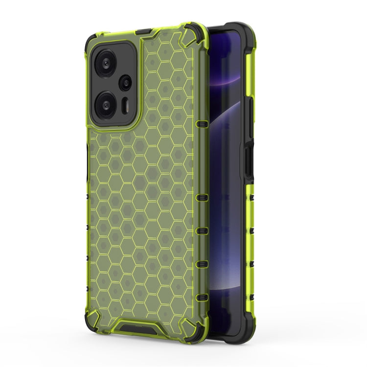 For Xiaomi Poco F5 Pro Shockproof Honeycomb Phone Case(Green) - free shipping - PMC TechLife - Order now!