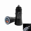 P20 38W PD3.0 20W + QC3.0 USB Safety Hammer Car Charger(Black) - Car Charger by PMC TechLife | Online Shopping South Africa | PMC TechLife