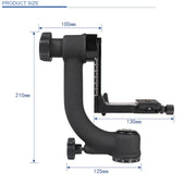 C022 Horizontal 360 Degree Gimbal Tripod Ball Head