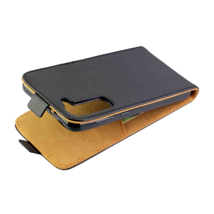 For Samsung Galaxy S23+ 5G Vertical Flip Leather Phone Case with Card Slot(Black)