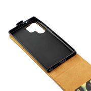 For Samsung Galaxy S23 Ultra 5G Vertical Flip Leather Phone Case with Card Slot(Black)