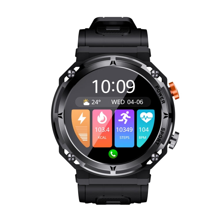 C21pro 1.39 inch Color Screen Smart Watch,Support Heart Rate / Blood Pressure / Blood Oxygen Monitoring(Black)