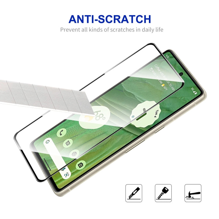 2pcs For Google Pixel 7A ENKAY Full Glue High Aluminum-silicon Tempered Glass  Film