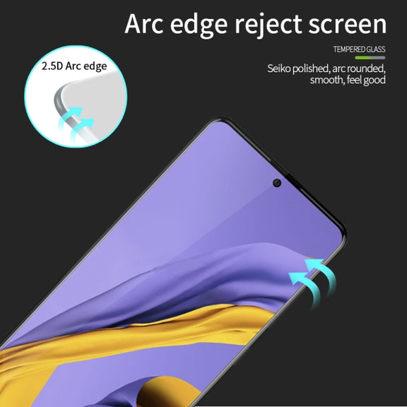 For OPPO A98 PINWUYO 9H 2.5D Full Screen Tempered Glass Film(Black)