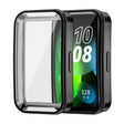 For Huawei Band 10 / 9 / 8 ENKAY Hat-Prince Full Coverage Electroplated Soft TPU Case with Screen Protection(Black) - Watch Cases by ENKAY | Online Shopping South Africa | PMC TechLife | Buy Now Pay Later Mobicred