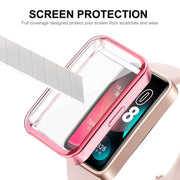 For Huawei Band 10 / 9 / 8 ENKAY Hat-Prince Full Coverage Electroplated Soft TPU Case with Screen Protection(Black)