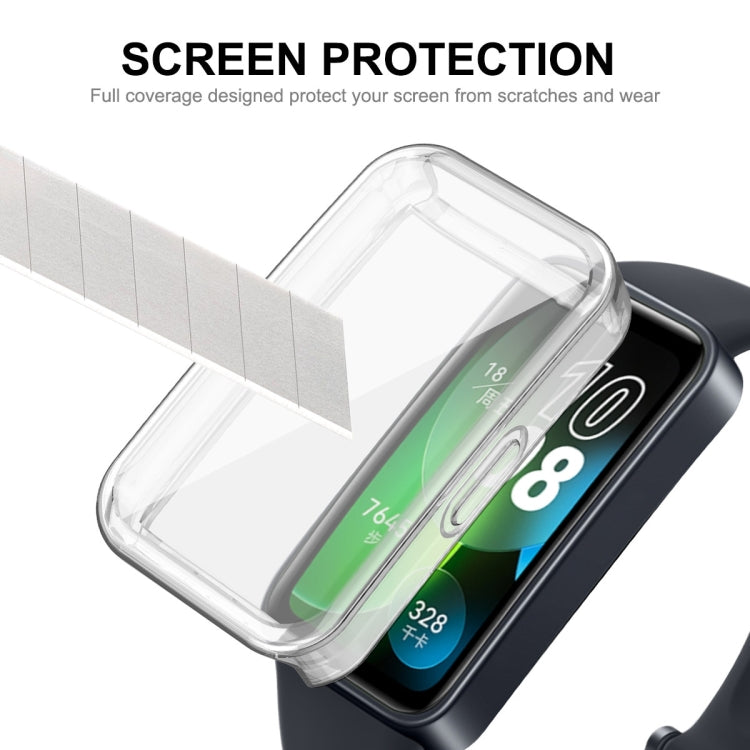 For Huawei Band 8 ENKAY Hat-Prince Full Coverage Transparent Soft TPU Watch Case with Screen Protection