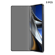 For Xiaomi Poco F5 Pro 5pcs ENKAY 28 Dedgree Anti-peeping Tempered Glass Full Screen Film