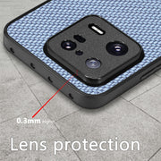 For Redmi Note 11T Pro 5G Carbon Fiber Texture Leather Back Cover Phone Case(Khaki)