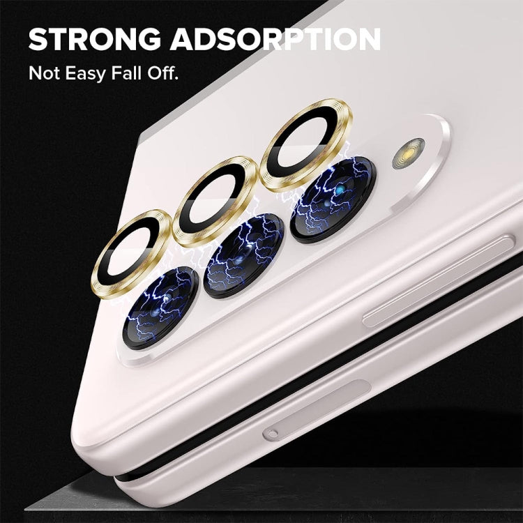 For Samsung Galaxy Z Fold5 / A25 5G ENKAY Hat-Prince 9H Rear Lens Aluminium Alloy Tempered Glass Film(Gold) - free shipping - PMC TechLife - Order now!