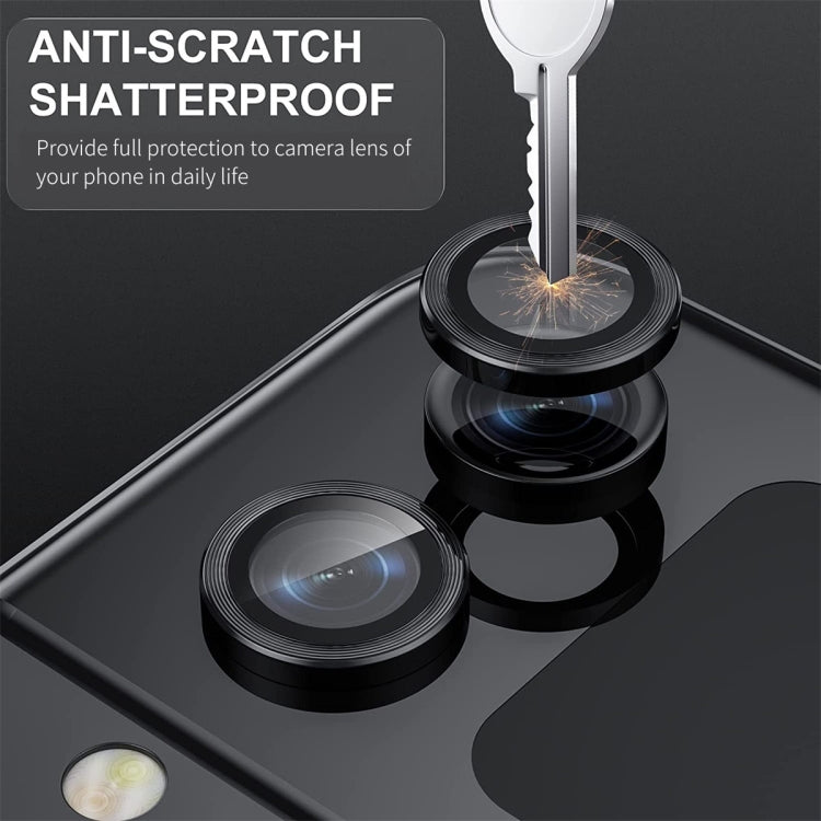 For Samsung Galaxy Z Flip5 ENKAY Hat-Prince 9H Rear Lens Aluminium Alloy Tempered Glass Film(Silver)