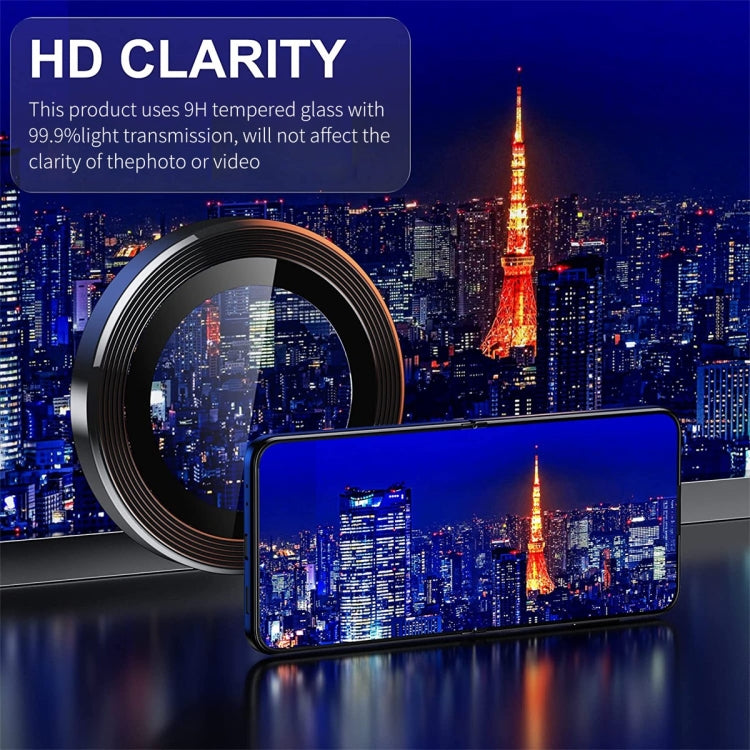 For Samsung Galaxy Z Flip5 ENKAY Hat-Prince 9H Rear Lens Aluminium Alloy Tempered Glass Film(Silver)