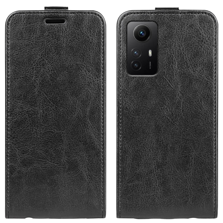 For Redmi Note 12S R64 Texture Single Vertical Flip Leather Phone Case(Black) - free shipping - PMC TechLife - Order now!