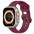 For Apple Watch 8 45mm Reverse Buckle Dot Texture Silicone Watch Band(Wine Red) - Watch Bands by PMC TechLife | Online Shopping South Africa | PMC TechLife