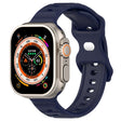 For Apple Watch 7 41mm Reverse Buckle Dot Texture Silicone Watch Band(Midnight Blue) - Watch Bands by PMC TechLife | Online Shopping South Africa | PMC TechLife