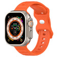 For Apple Watch SE 44mm Reverse Buckle Dot Texture Silicone Watch Band(Orange) - Watch Bands by PMC TechLife | Online Shopping South Africa | PMC TechLife