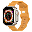 For Apple Watch 6 44mm Reverse Buckle Dot Texture Silicone Watch Band(Yellow) - Watch Bands by PMC TechLife | Online Shopping South Africa | PMC TechLife