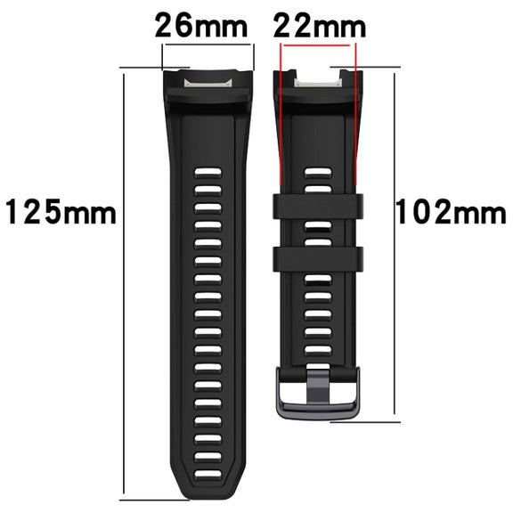 Compatible with Garmin Instinct 2X Sports Silicone Replacement Watch Band(Green)