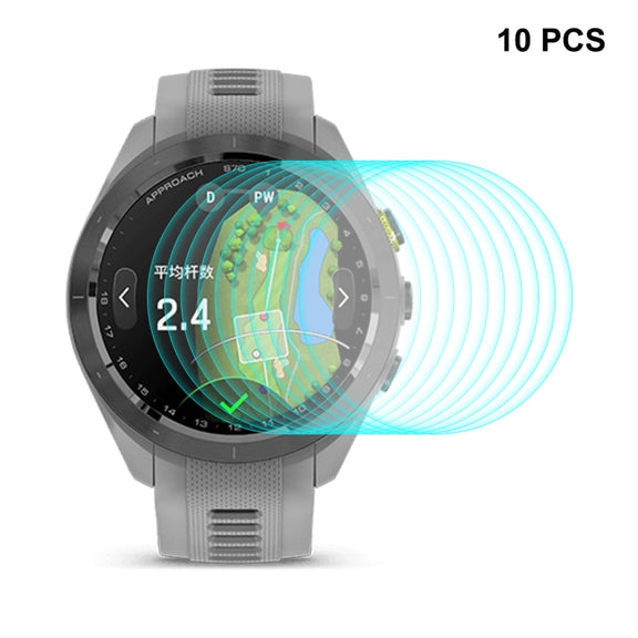 Compatible with Garmin Approach S70 42mm 10pcs ENKAY 0.2mm 9H Tempered Glass Screen Protector Watch Film