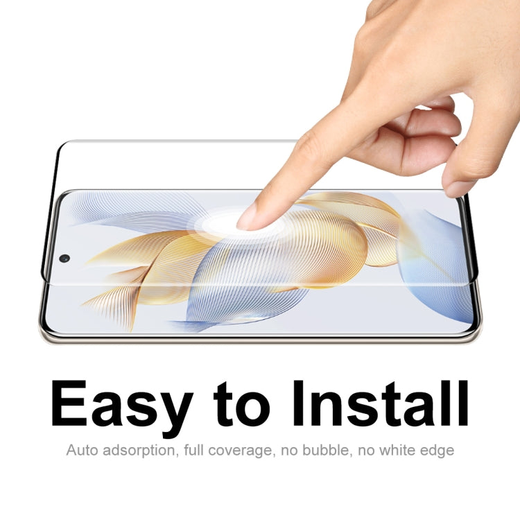 For Honor 90 2pcs ENKAY Hat-Prince Hot Bending Full Coverage Side Glue Tempered Glass Film