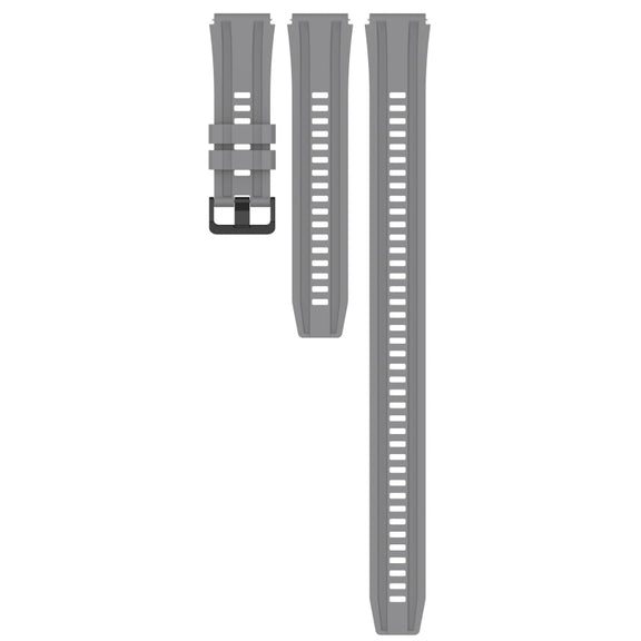 For Huawei Watch GT3 SE Long & Short Sports Solid Color Silicone Watch Band Set(Grey)