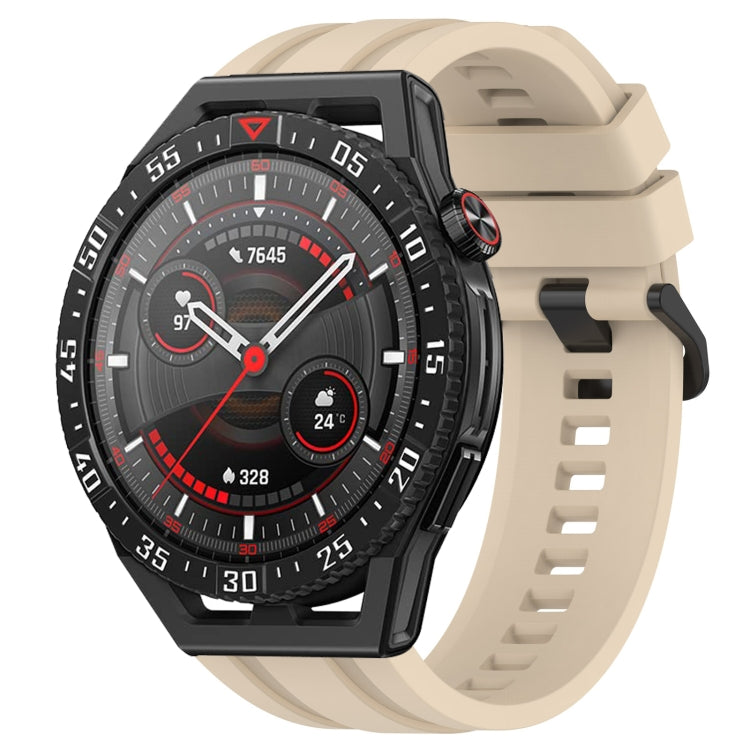 For Huawei Watch GT3 SE Long & Short Sports Solid Color Silicone Watch Band Set(Khaki) - Watch Bands by PMC TechLife | Online Shopping South Africa | PMC TechLife