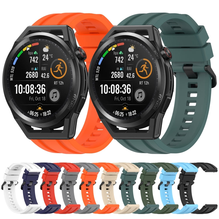 For Huawei Watch GT3 SE Long & Short Sports Solid Color Silicone Watch Band Set(Grey)