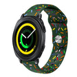 For Samsung Galaxy Watch 5 Pro Sports Rainbow Dots Silicone Buckle Watch Band(Green) - Watch Bands by PMC TechLife | Online Shopping South Africa | PMC TechLife