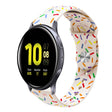 For Samsung Galaxy Watch 4 40mm / 44mm Sports Rainbow Dots Silicone Buckle Watch Band(Starlight Color) - Watch Bands by PMC TechLife | Online Shopping South Africa | PMC TechLife