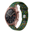 For Samsung Galaxy Watch 4 Classic 42mm / 46mm Sports Rainbow Dots Silicone Buckle Watch Band(Green) - Watch Bands by PMC TechLife | Online Shopping South Africa | PMC TechLife