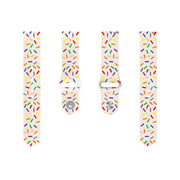 For Samsung Galaxy watch Active 40mm Sports Rainbow Dots Silicone Buckle Watch Band(Starlight Color)