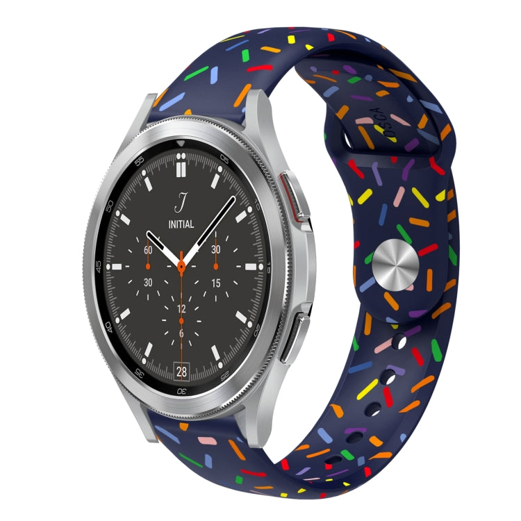 For Samsung Gear S2 Classic Sports Rainbow Dots Silicone Buckle Watch Band(Blue) - Watch Bands by PMC TechLife | Online Shopping South Africa | PMC TechLife