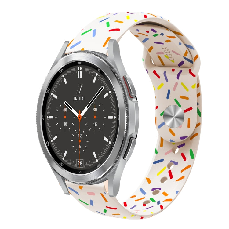 For Samsung Gear S2 Classic Sports Rainbow Dots Silicone Buckle Watch Band(Starlight Color) - Watch Bands by PMC TechLife | Online Shopping South Africa | PMC TechLife