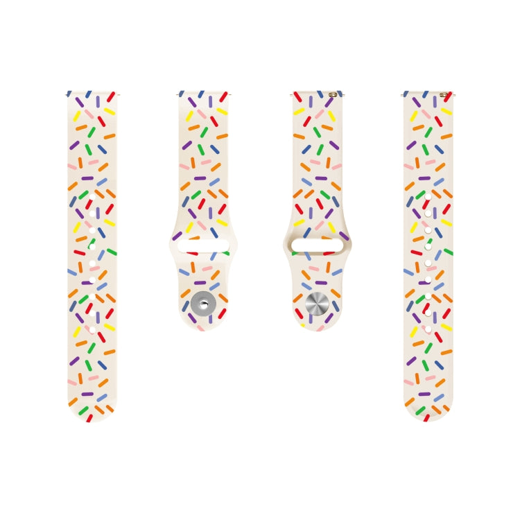 For Samsung Gear S2 Classic Sports Rainbow Dots Silicone Buckle Watch Band(Starlight Color)