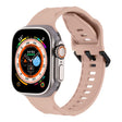 For Apple Watch 8 45mm Ripple Silicone Sports Watch Band(Pink) - Watch Bands by PMC TechLife | Online Shopping South Africa | PMC TechLife