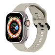 For Apple Watch 8 45mm Ripple Silicone Sports Watch Band(Starlight) - Watch Bands by PMC TechLife | Online Shopping South Africa | PMC TechLife