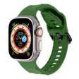 For Apple Watch 4 44mm Ripple Silicone Sports Watch Band(Army Green) - Watch Bands by PMC TechLife | Online Shopping South Africa | PMC TechLife
