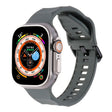 For Apple Watch 3 42mm Ripple Silicone Sports Watch Band(Dark Grey) - Watch Bands by PMC TechLife | Online Shopping South Africa | PMC TechLife